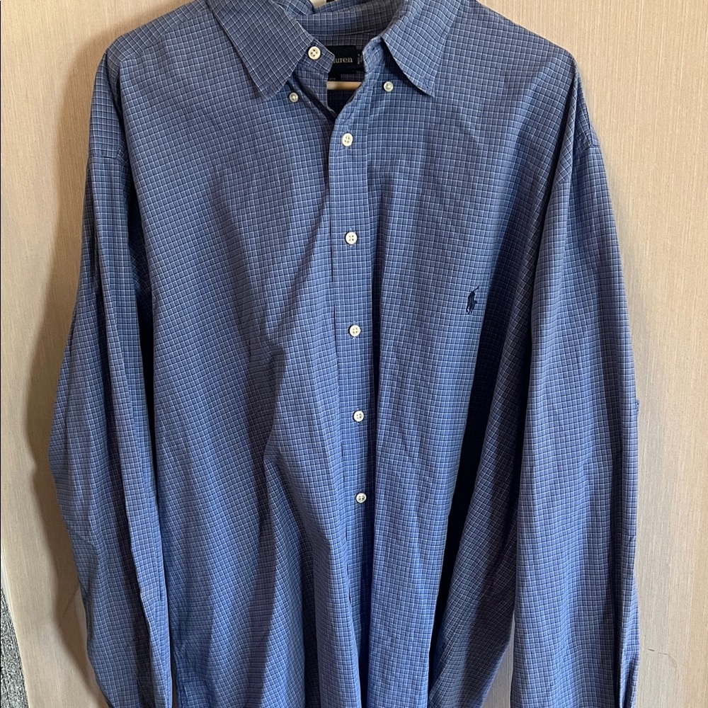 5 for $45 or $10 Polo by Ralph Lauren Navy Blue Long-Sleeve Oxford shirt